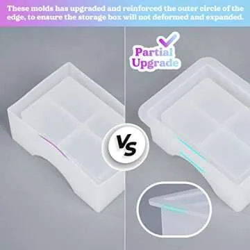 LET'S RESIN 10pcs Coaster Resin Molds Creative DIY Kit