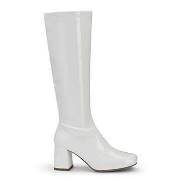 DREAM PAIRS Women's Gogo Boots, Square Toe Chunky Knee High Boots for Women，Fall Long Boots for Di...