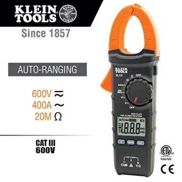Klein Tools CL110KIT Electrical Tester / Maintenance Kit w/Clamp Meter, Continuity Tester, GFCI Test...