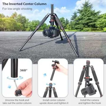 Koolehaoda Compact Camera Tripod for Travel Photography