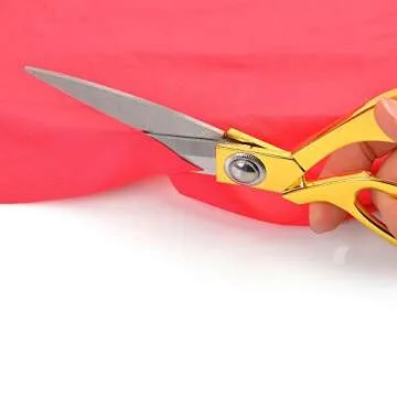 eZthings 8" Heavy Duty Gold Scissors for Crafts and More