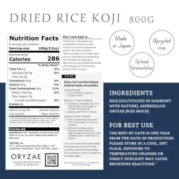 Premium Dried Rice Koji 28.2oz - Authentic Japanese Flavor for Cooking