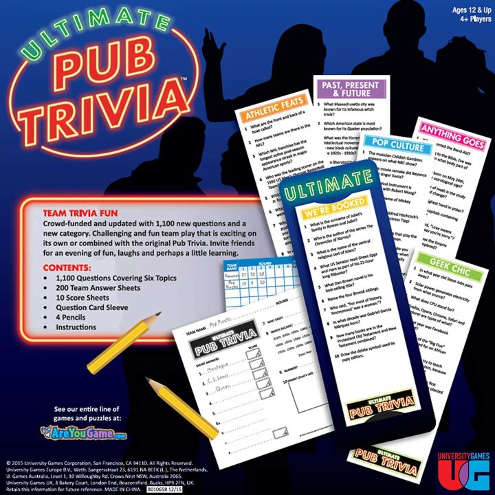 Ultimate Pub Trivia Game – 1000+ Questions