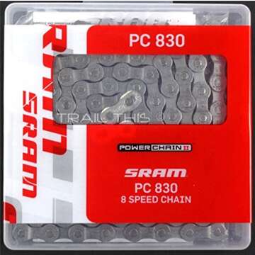 SRAM PC-830 6/7/8-Speed Road/MTB Bike Chain with Quick Link