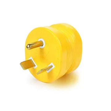 Camco PowerGrip 30AM/15AF RV Electrical Adapter | 30-Amp to 15-Amp | Reliable & Easy to Use