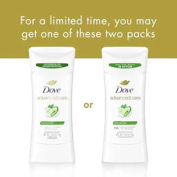 Dove Advanced Care Antiperspirant Deodorant Stick Cool Essentials for Helping Repair Skin Barrier After Shaving, with 72-Hour Sweat & Odor Protection, 2.6 oz