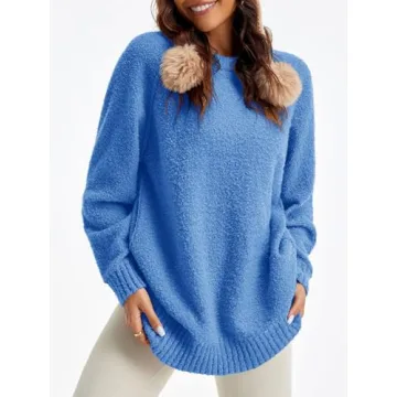 Saodimallsu Women's Trendy Oversized Sweater for Fall