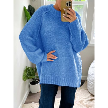 Saodimallsu Women's Trendy Oversized Sweater for Fall