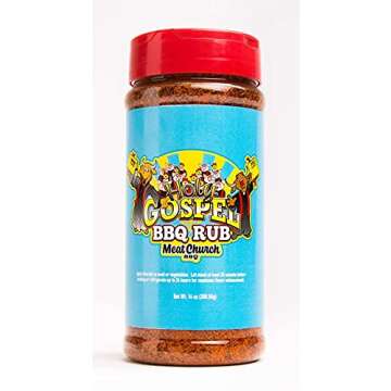Meat Church BBQ Rub Combo: Holy Gospel (14 oz) and VooDoo (14 oz) BBQ Rub and Seasoning for Meat and...