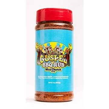 Meat Church BBQ Rub Combo: Holy Gospel (14 oz) and VooDoo (14 oz) BBQ Rub and Seasoning for Meat and...