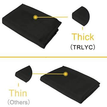 TRLYC Black Background Backdrop - 10x10.5FT Backdrop Background for Photography Black Photo Booth Backdrop for Photoshoot Photography Background Screen Video Recording Curtain