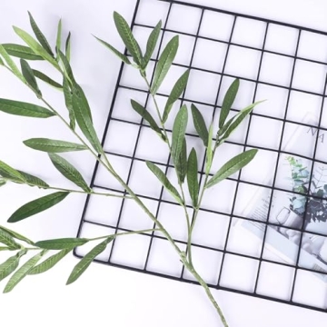 FUNARTY 5pcs Olive Branch Stems for Home Decor