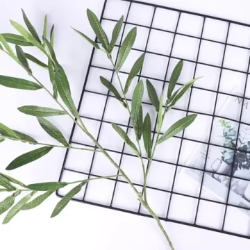 FUNARTY 5pcs Olive Branch Stems for Home Decor