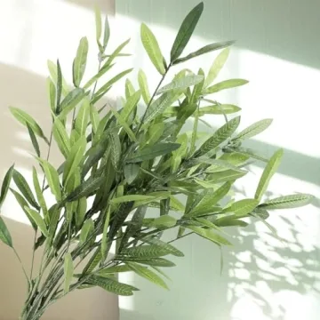 FUNARTY 5pcs Olive Branch Stems for Home Decor