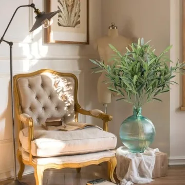 FUNARTY 5pcs Olive Branch Stems for Home Decor