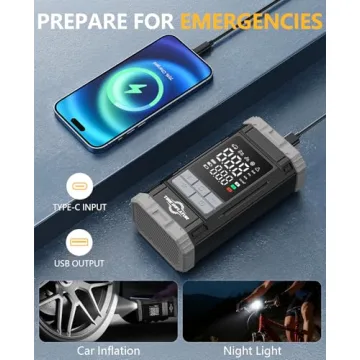 Aneson Tire Inflator Cordless Air Compressor 150 PSI