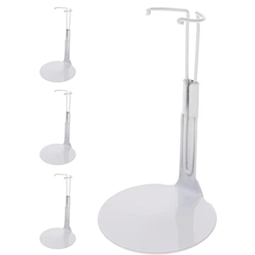 Kaiser Doll Stand 1101 - Tiny White Doll Stand for 5" to 6" Dolls and Action Figures, 3-Pack