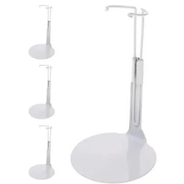 Kaiser Doll Stand 1101 - Tiny White Doll Stand for 5" to 6" Dolls and Action Figures, 3-Pack