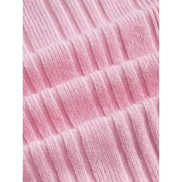 Floerns Women's Strapless Bow Front Sleeveless Bandeau Rib Knit Tube Top Light Pink S