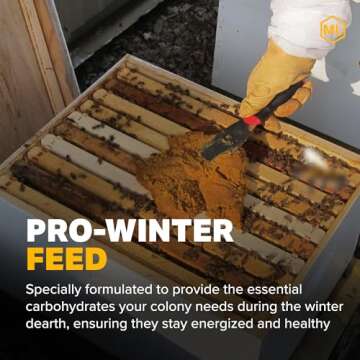 Mann Lake Pro-Winter Feed for Bees | Winter Patties for Beehive Feeding | Supports Colony Survival D...