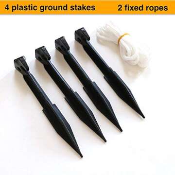 Kurala 8 FT Long Lighted Christmas Inflatable Santa Claus and Reindeer Party Yard Indoor Outdoor Decoration