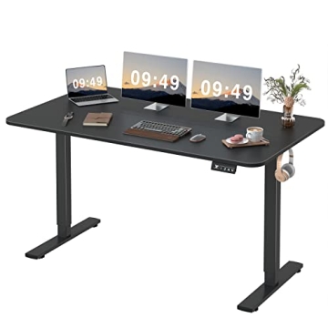 Furmax Electric Standing Desk Memory Preset Large 55x24 Inches