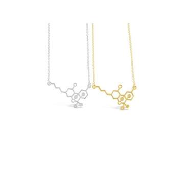 Molecule Necklace for Women | Unique Science Jewelry Gift