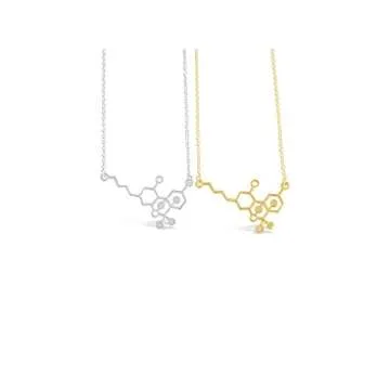 Molecule Necklace for Women | Unique Science Jewelry Gift