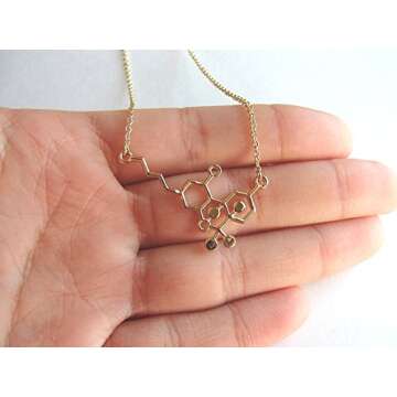 Molecule Necklace for Women | Unique Science Jewelry Gift