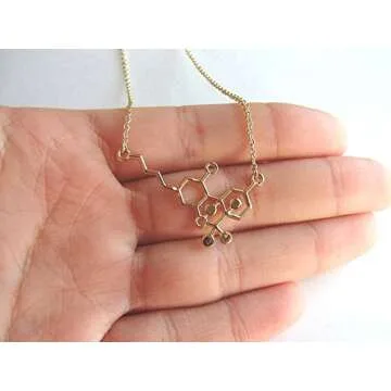Molecule Necklace for Women | Unique Science Jewelry Gift
