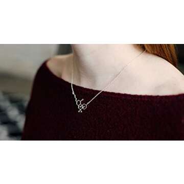 Molecule Necklace for Women | Unique Science Jewelry Gift