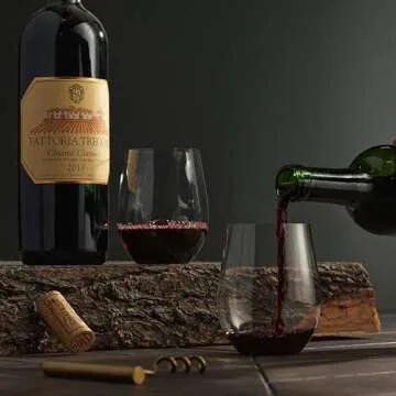 MUNFIX 48 Pack Plastic Stemless Wine Glasses - Shatterproof