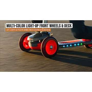 Razor Rollie DLX Light-Up 2-in-1 Scooter for Kids