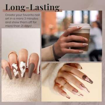 Beetles Brown Gel Nail Polish 1 Pcs 15ml Gray Brown Nail Polish Soak Off Uv LED Nail Lamp Nail Art Manicure Salon DIY Home