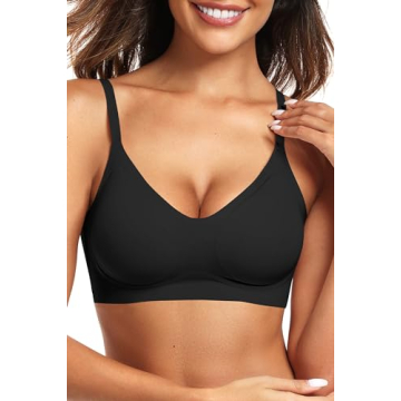 Vertvie Women's Wireless Push-Up Seamless Bra - Soft Comfort