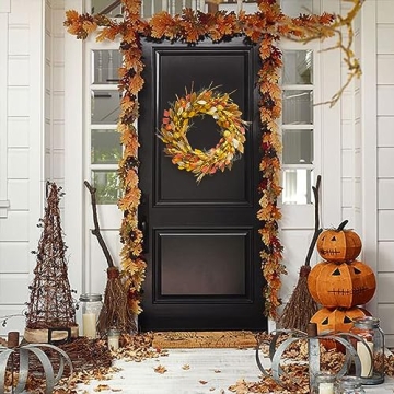 CIR OASES 24 inch Fall Wreath for Autumn Home Decor