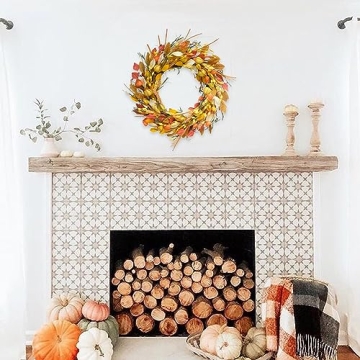 CIR OASES 24 inch Fall Wreath for Autumn Home Decor