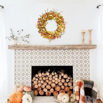 CIR OASES 24 inch Fall Wreath for Autumn Home Decor