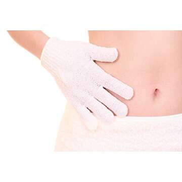 Linda Exfoliating Bath Gloves, Pack of 4