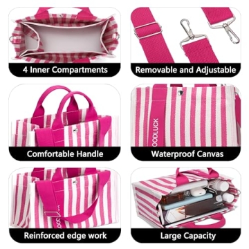 Stylish ZHMO Waterproof Canvas Tote Bag for Women