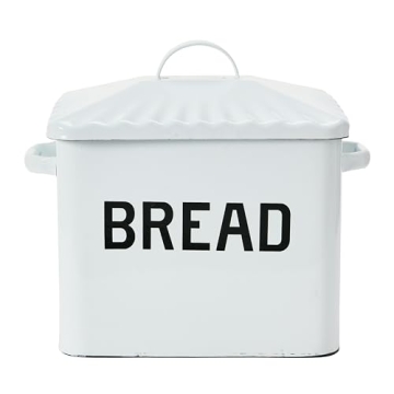 Creative Co-Op Vintage Bread Box for Kitchen Charm