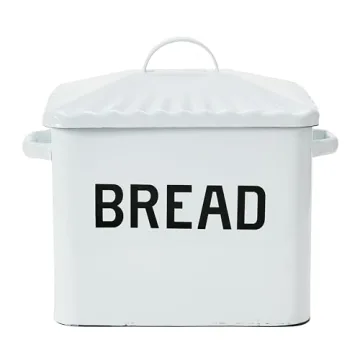 Creative Co-Op Vintage Bread Box for Kitchen Charm