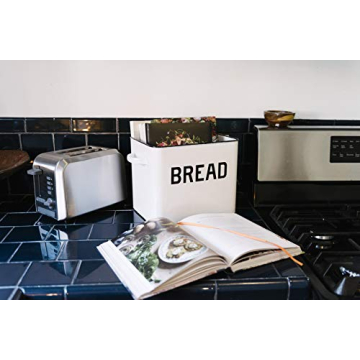 Creative Co-Op Vintage Bread Box for Kitchen Charm