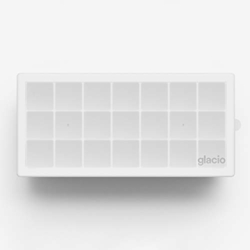 Glacio Small Ice Cube Silicone Trays for Perfect Ice Cubes