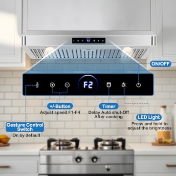 Powerful 36 inch Under Cabinet Range Hood with Easy Controls
