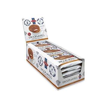 Daelmans Single Jumbo Caramel Wafers, 1.38-Ounce Box (Pack of 36)