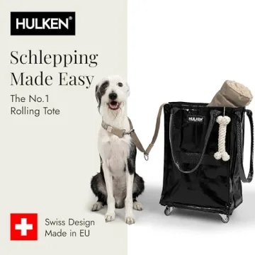 HULKEN Black Reusable Grocery Bag on Wheels