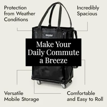 HULKEN Black Reusable Grocery Bag on Wheels