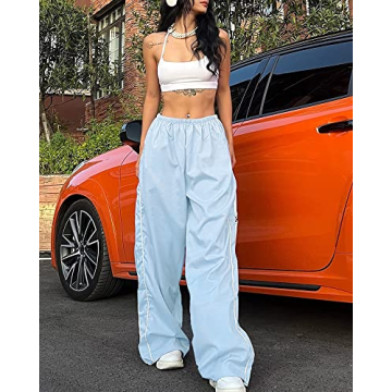 Comfortable Women’s Baggy Parachute Pants for Casual Style