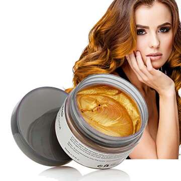 Gold Instant Hair Color Wax - Temporary Dye for Festivals and Events
